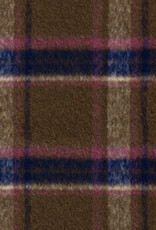 Mantelstof jacquard brushed ruiten camel Mantelstof jacquard brushed ruiten camel