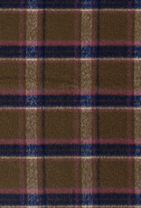 Mantelstof jacquard brushed ruiten camel Mantelstof jacquard brushed ruiten camel