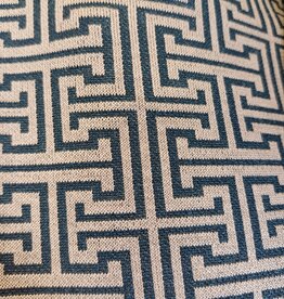 Grafische jacquard beige- zwart