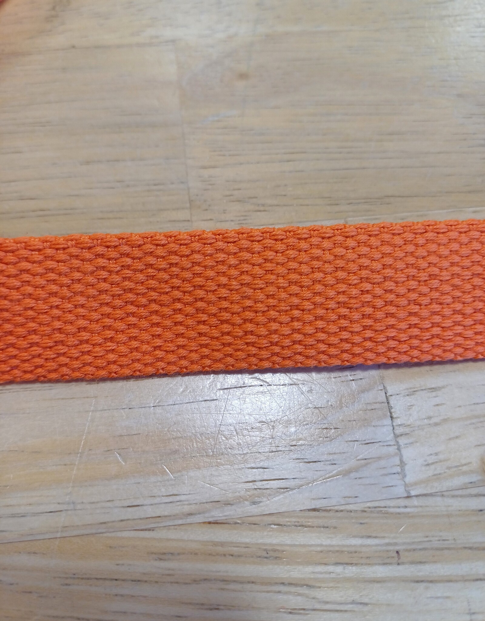 Tassenband  keperband 25mm oranje