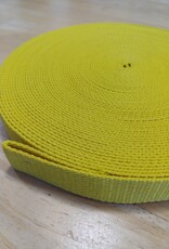 Tassenband  keperband 25mm geel Tassenband  keperband 25mm geel