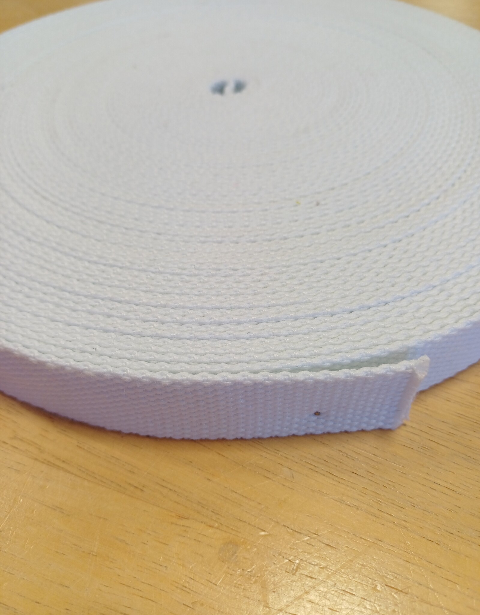 Tassenband  keperband 25mm wit