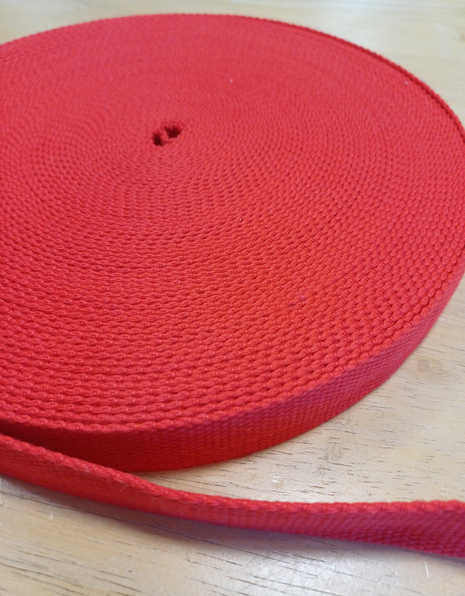 Tassenband  keperband 25mm rood