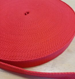 Tassenband  keperband 25mm rood
