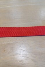 Tassenband  keperband 25mm rood Tassenband  keperband 25mm rood