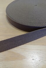 Tassenband  keperband 25mm bruin Tassenband  keperband 25mm bruin