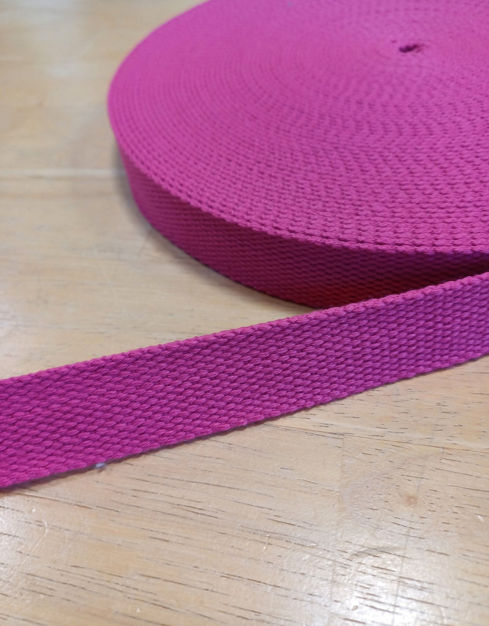 Tassenband  keperband 25mm fuchsia