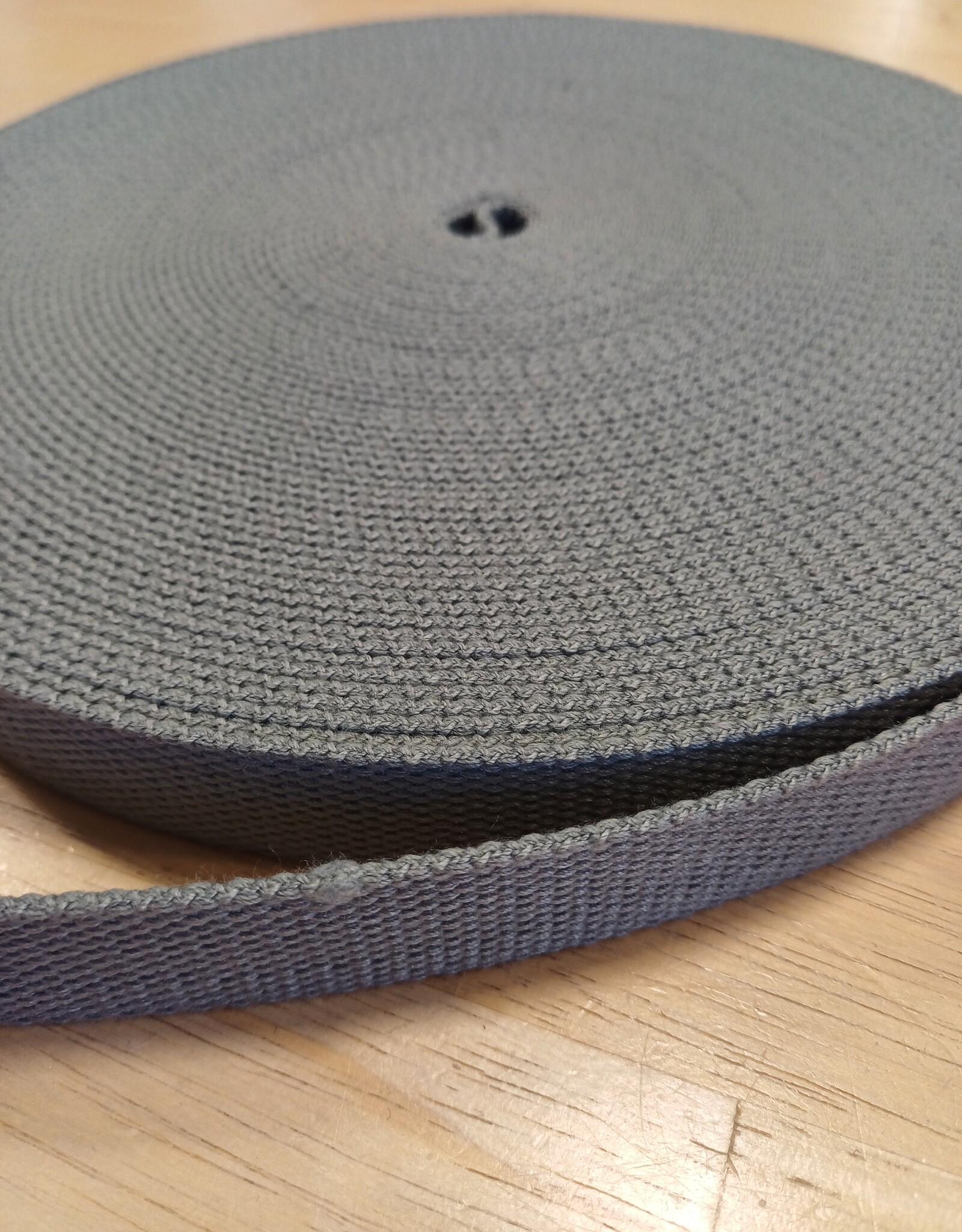 Tassenband  keperband 25mm lichtgrijs