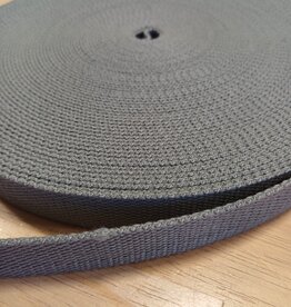 Tassenband  keperband 25mm lichtgrijs