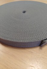 Tassenband  keperband 25mm lichtgrijs Tassenband  keperband 25mm lichtgrijs