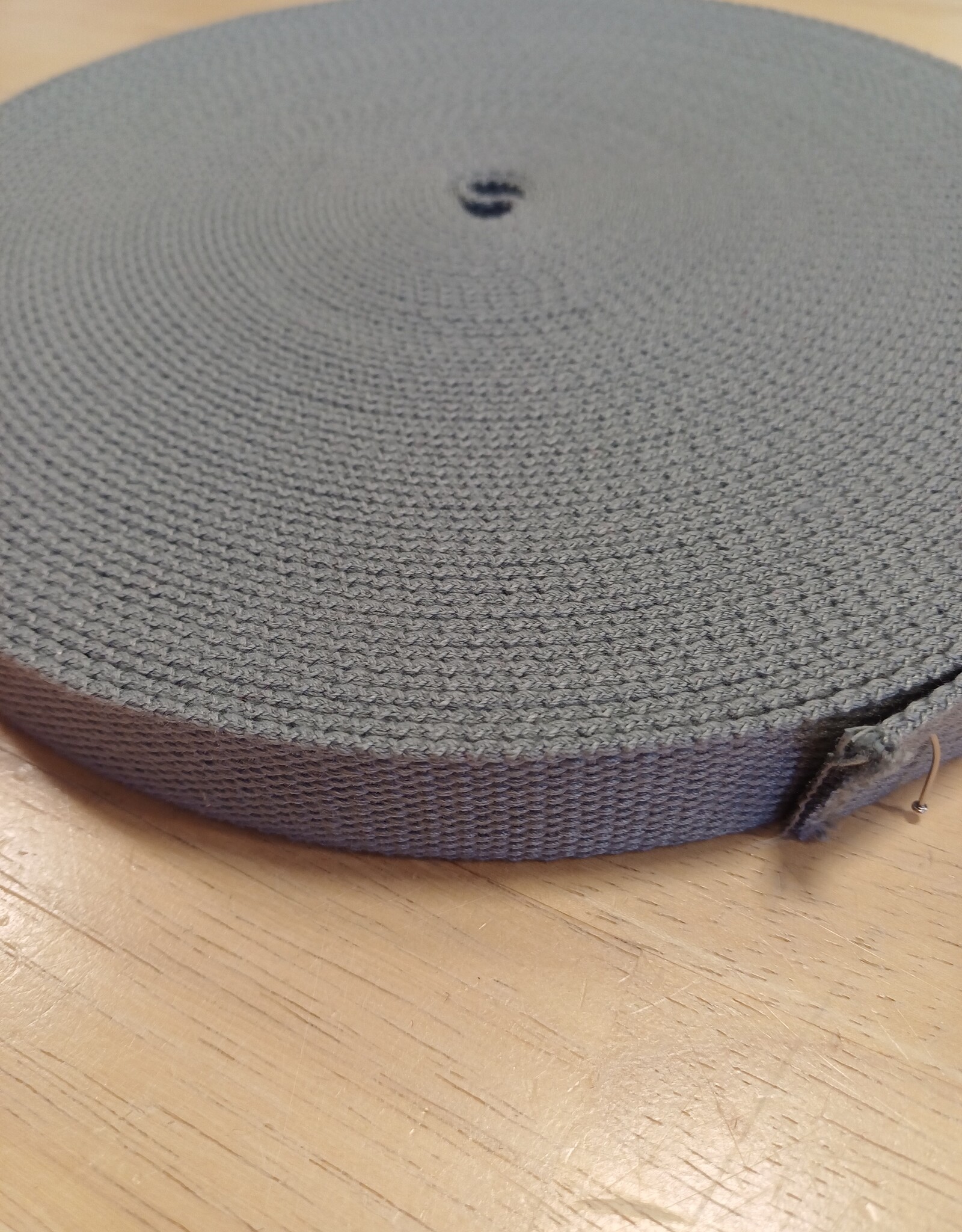 Tassenband  keperband 25mm lichtgrijs