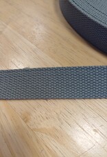 Tassenband  keperband 25mm lichtgrijs Tassenband  keperband 25mm lichtgrijs