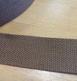 Tassenband keperband 38mm donker beige