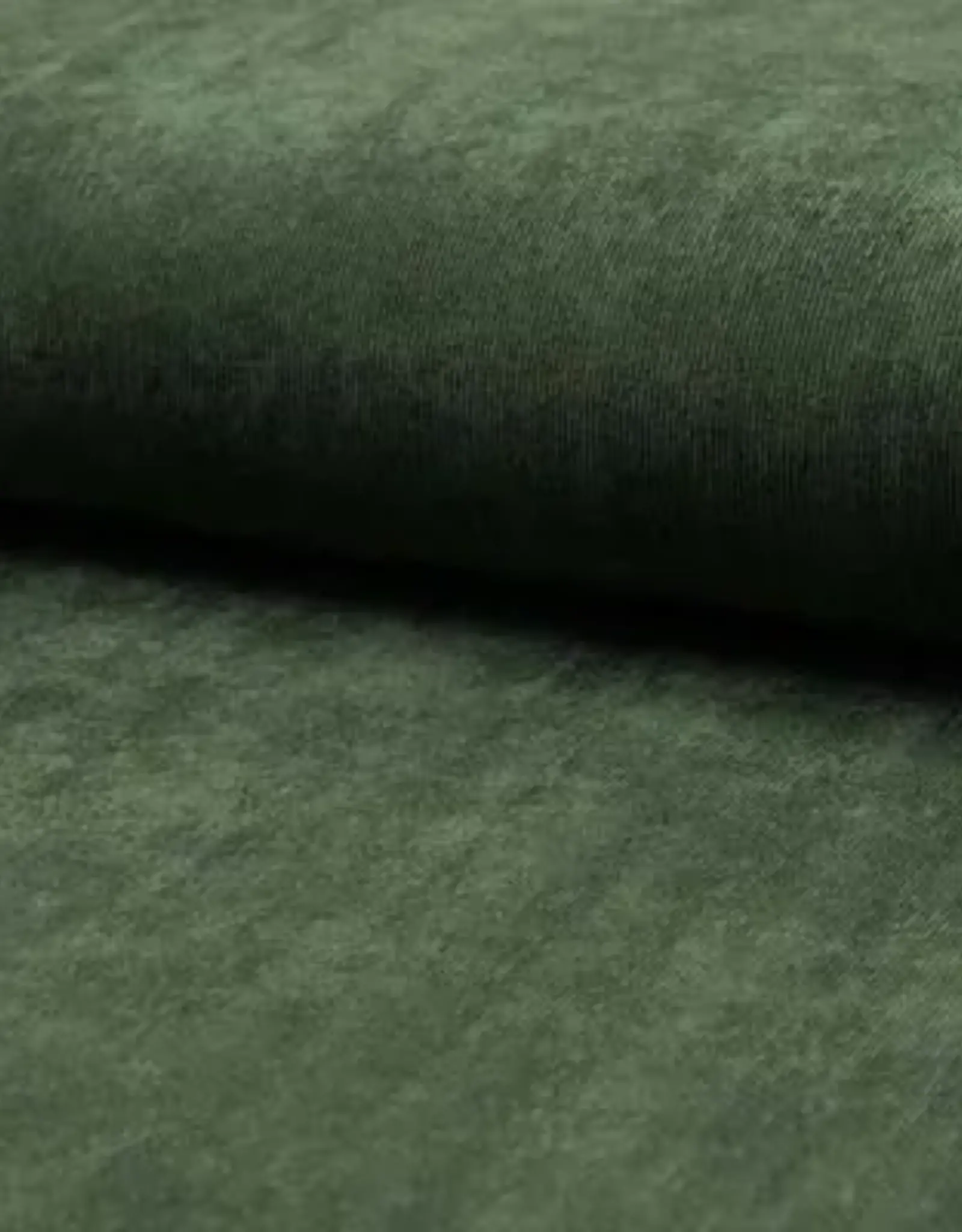 Corduroy 21w washed look met lichte stretch - donker kaki groen