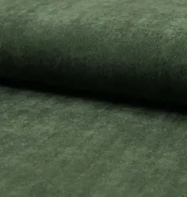 Corduroy 21w washed look met lichte stretch - donker kaki groen
