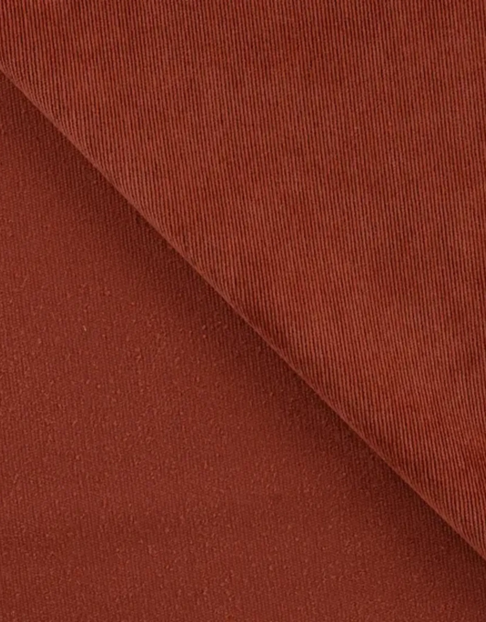 Corduroy 21w washed look met lichte stretch - Roest
