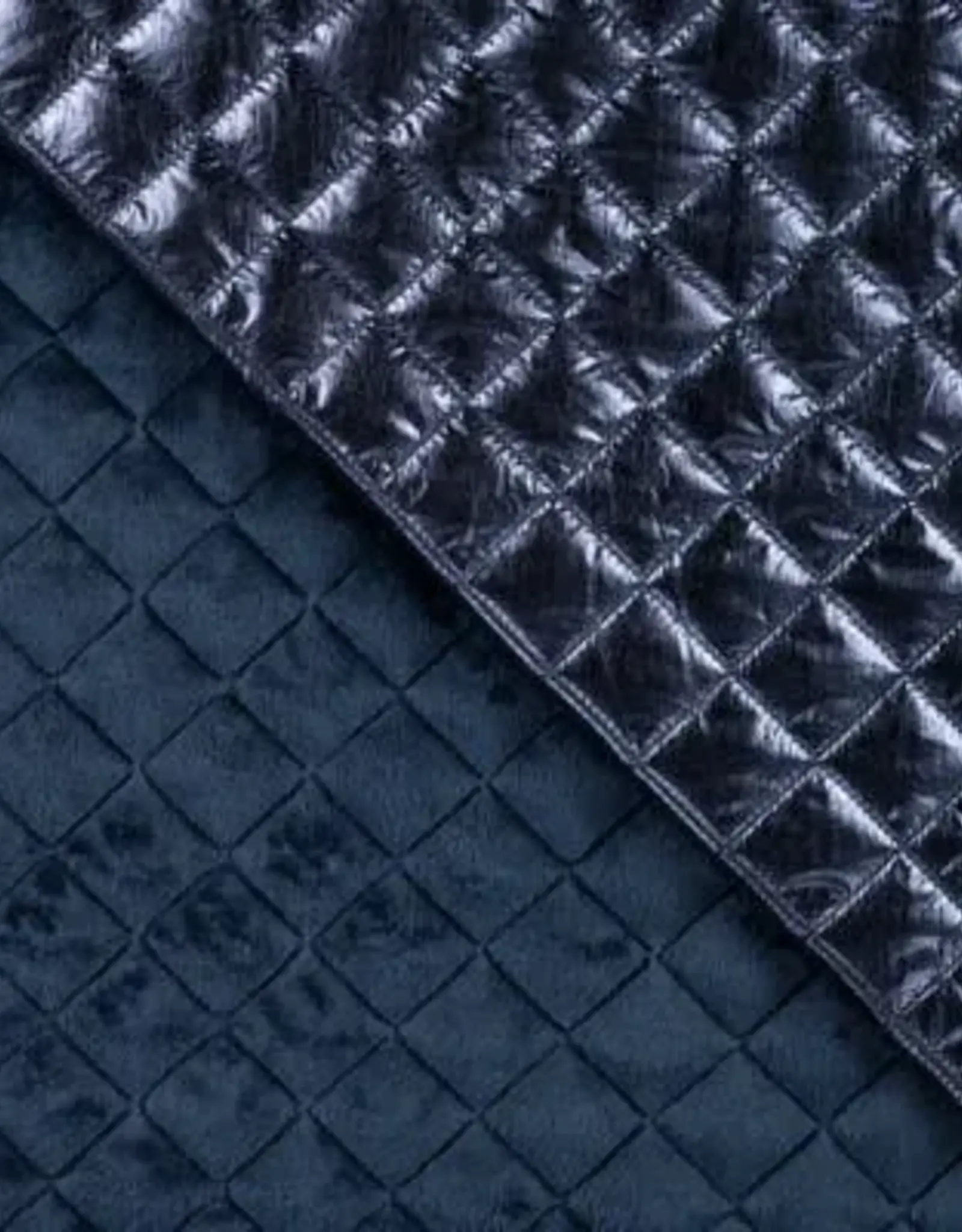 dubbelzijdige stepper glanzend denim