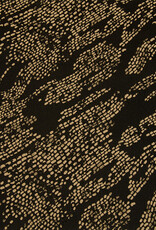 Dubbelzijdige jacquard satijn Sofie zwart beige