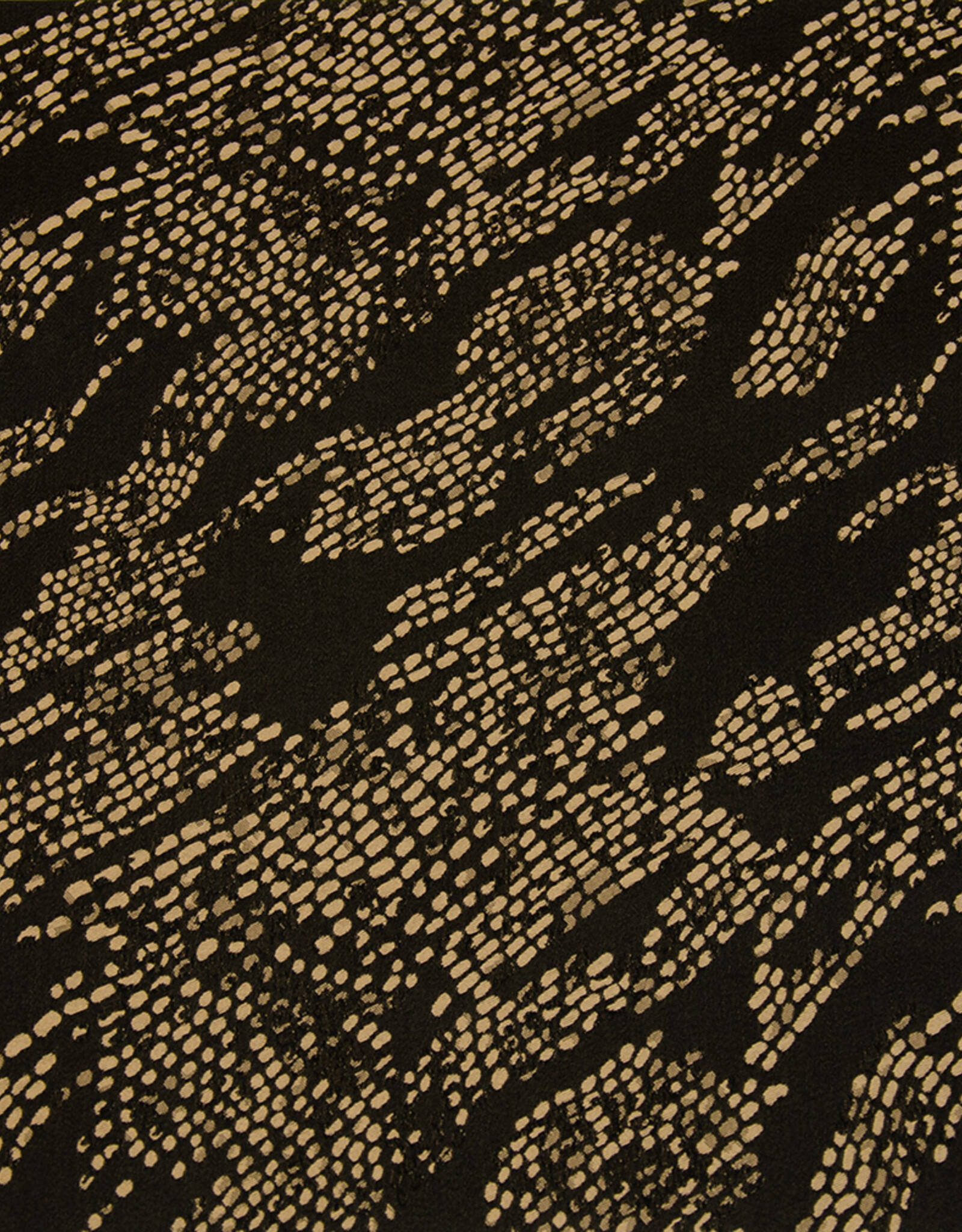 Dubbelzijdige jacquard satijn Sofie zwart beige