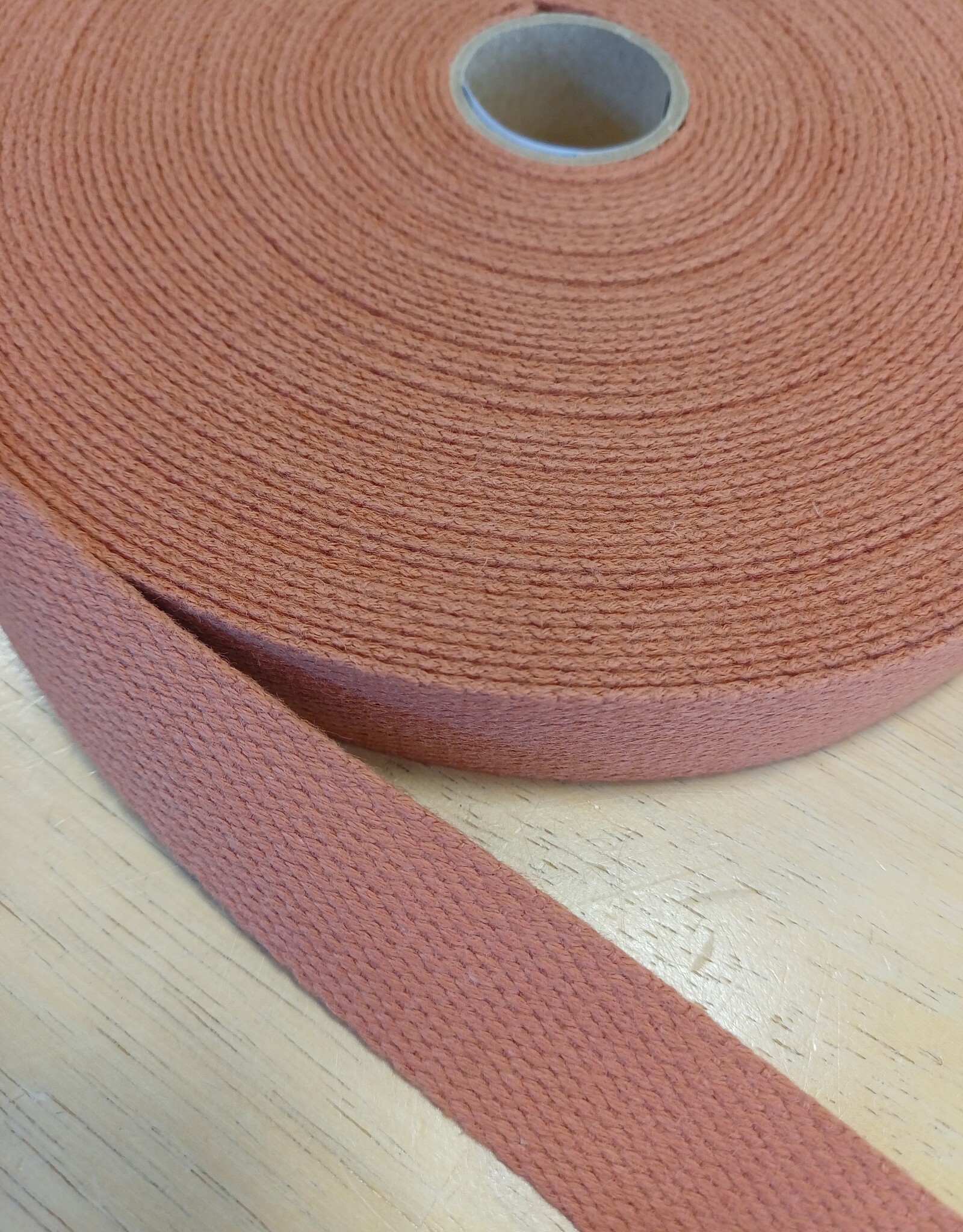 Tassenband katoen camel 25mm
