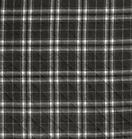 Jacquard stepped check grijs