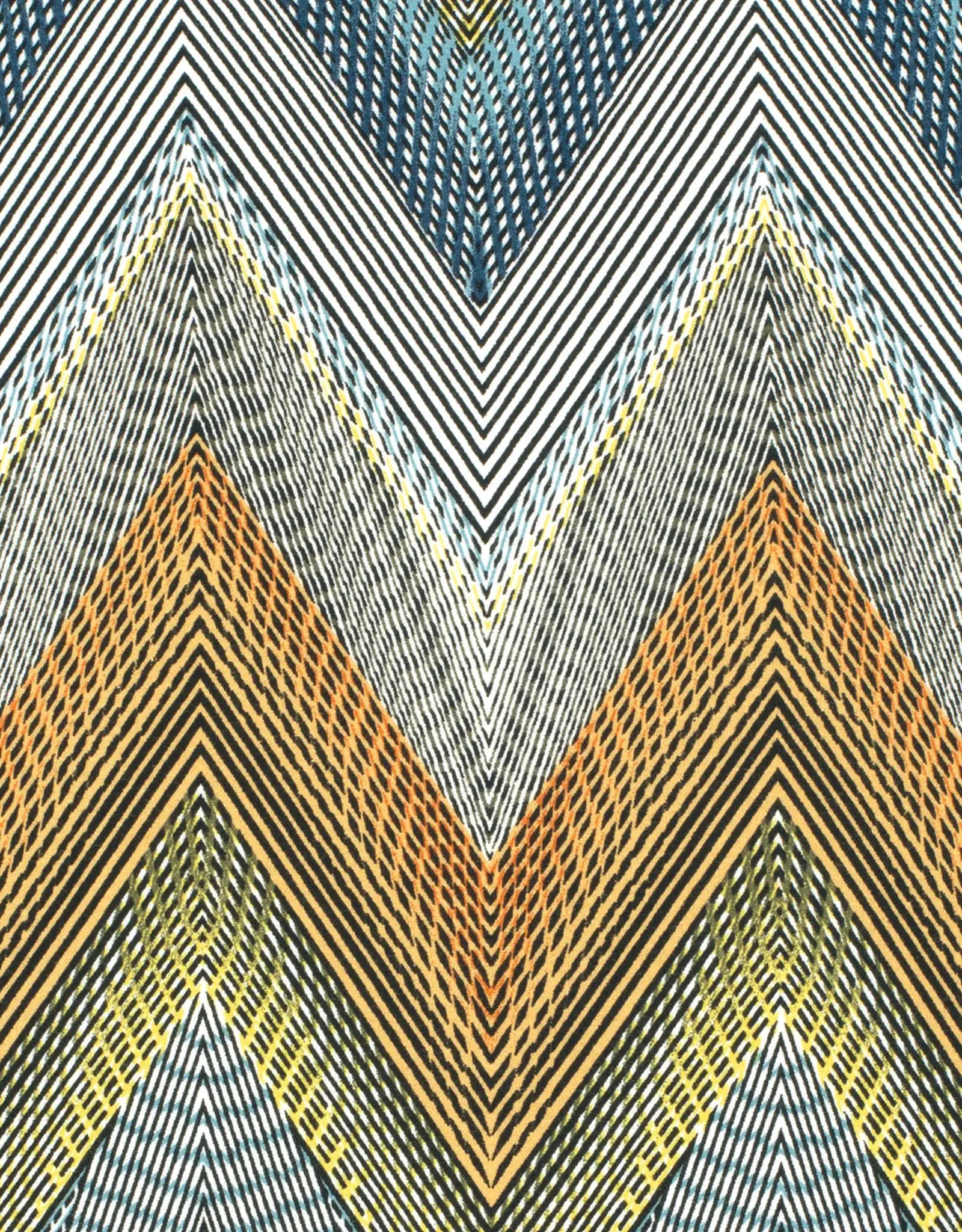 Viscose jersey  missoni geel-groen