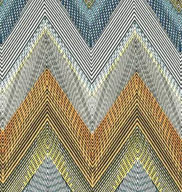 Viscose jersey  missoni geel-groen