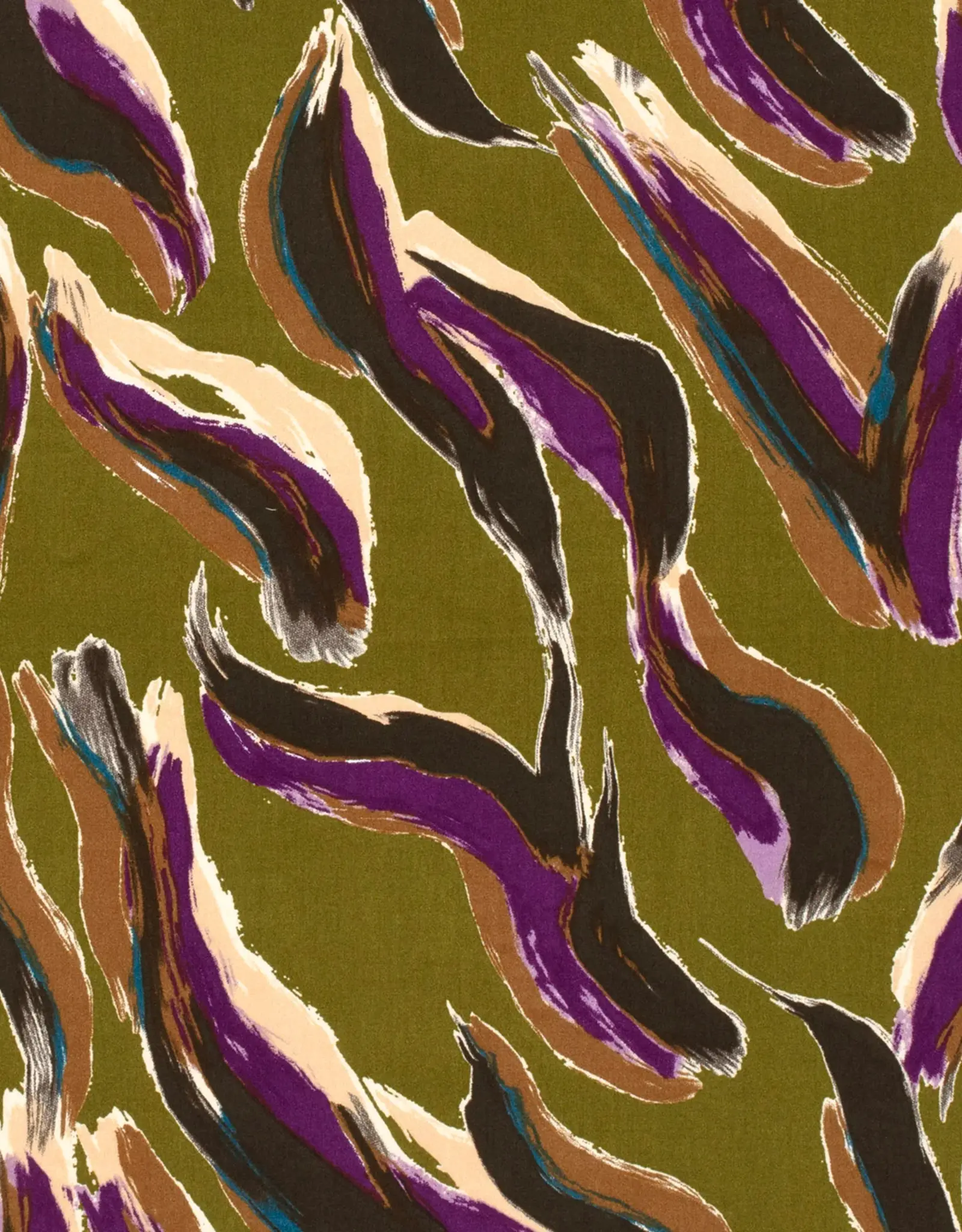 Viscose abstracte vegen kaki groen