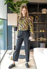 Viscose abstracte vegen kaki groen Viscose abstracte vegen kaki groen