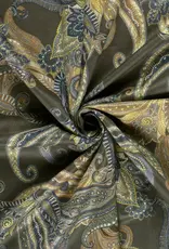 Suede printed paisley groen Suede printed paisley groen