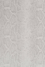 Jacquard satijn dierenprint zilver