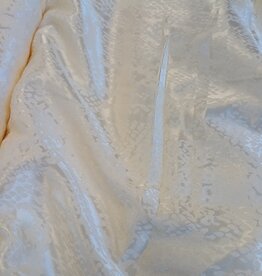 Jacquard satijn dierenprint ecru