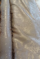 Jacquard satijn dierenprint goud