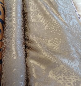 Jacquard satijn dierenprint goud