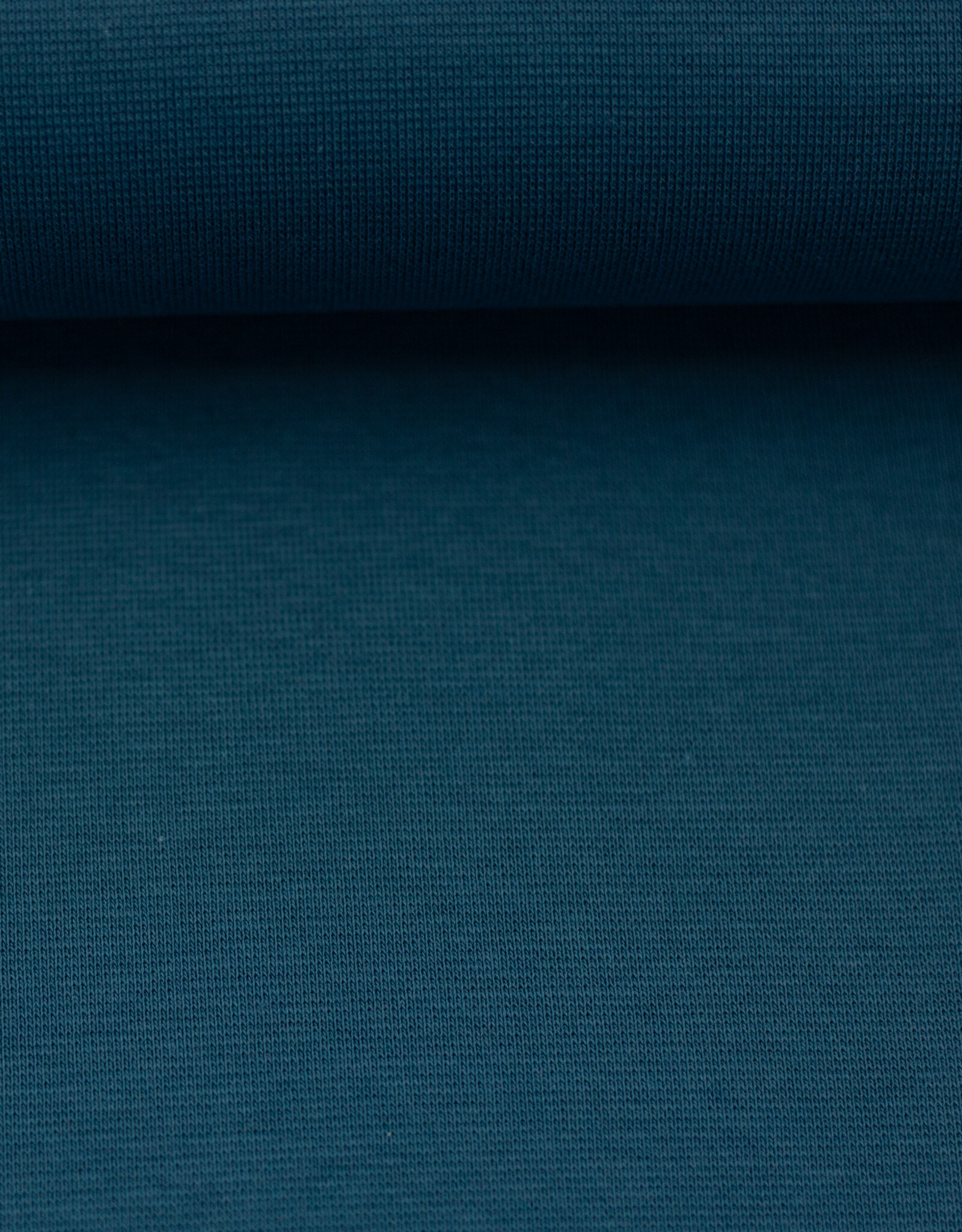 Jersey katoen  uni  petrol