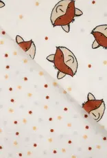 Knuffel fleece dubbelzijdig vosjes gebroken wit Knuffel fleece dubbelzijdig vosjes gebroken wit