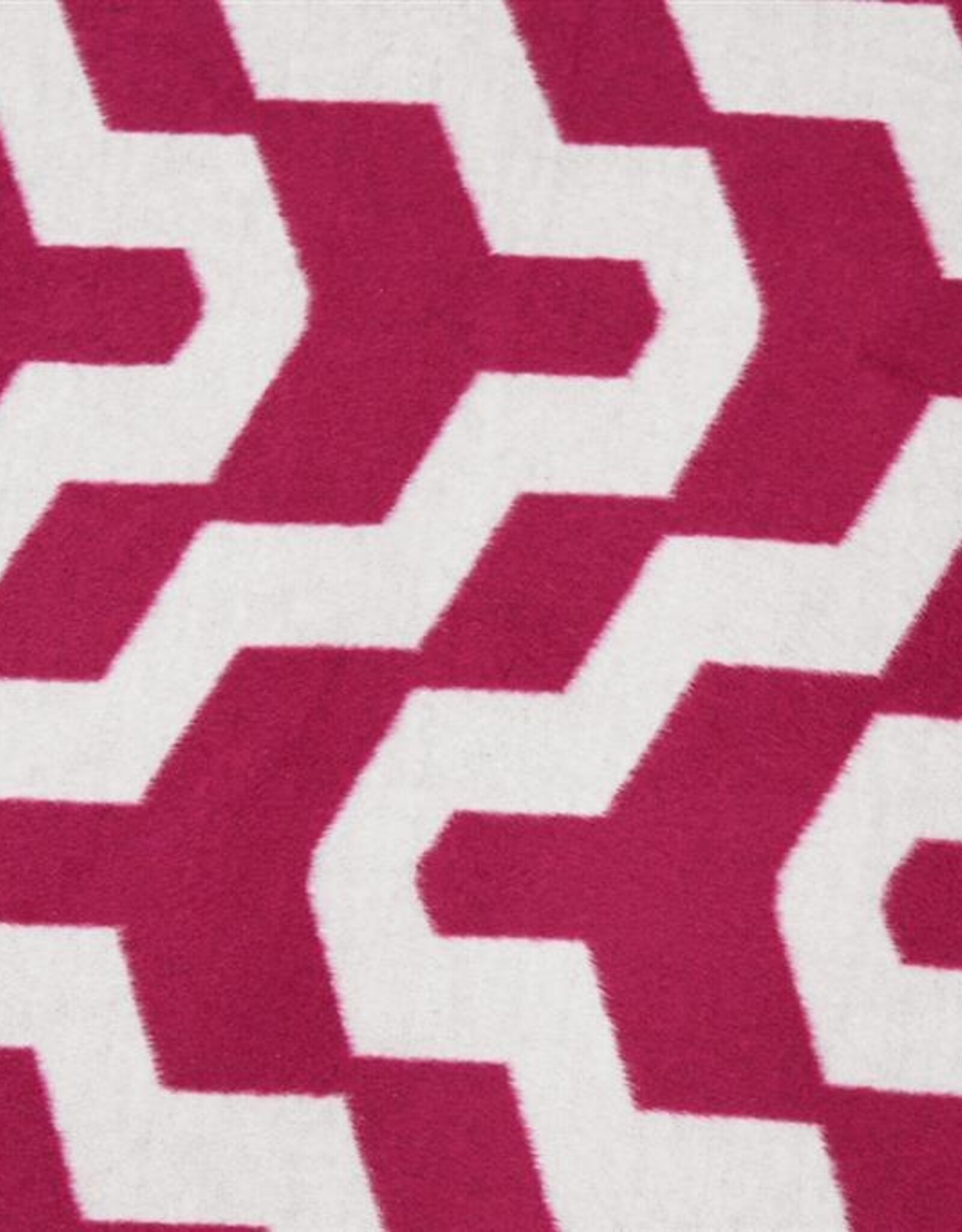 mantelstof  abstract fuchsia wit