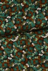 Viscose penseelstreken groen Viscose penseelstreken groen