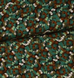 Viscose penseelstreken groen