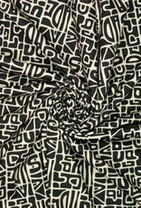 Yoga sports abstract print inca beige