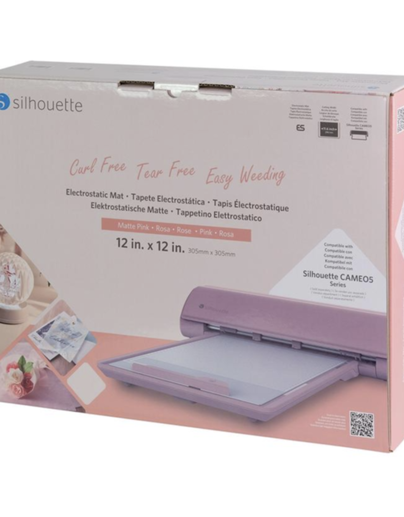 Electrostatische mat 12"x12" rose  voor Silhouette Cameo 5