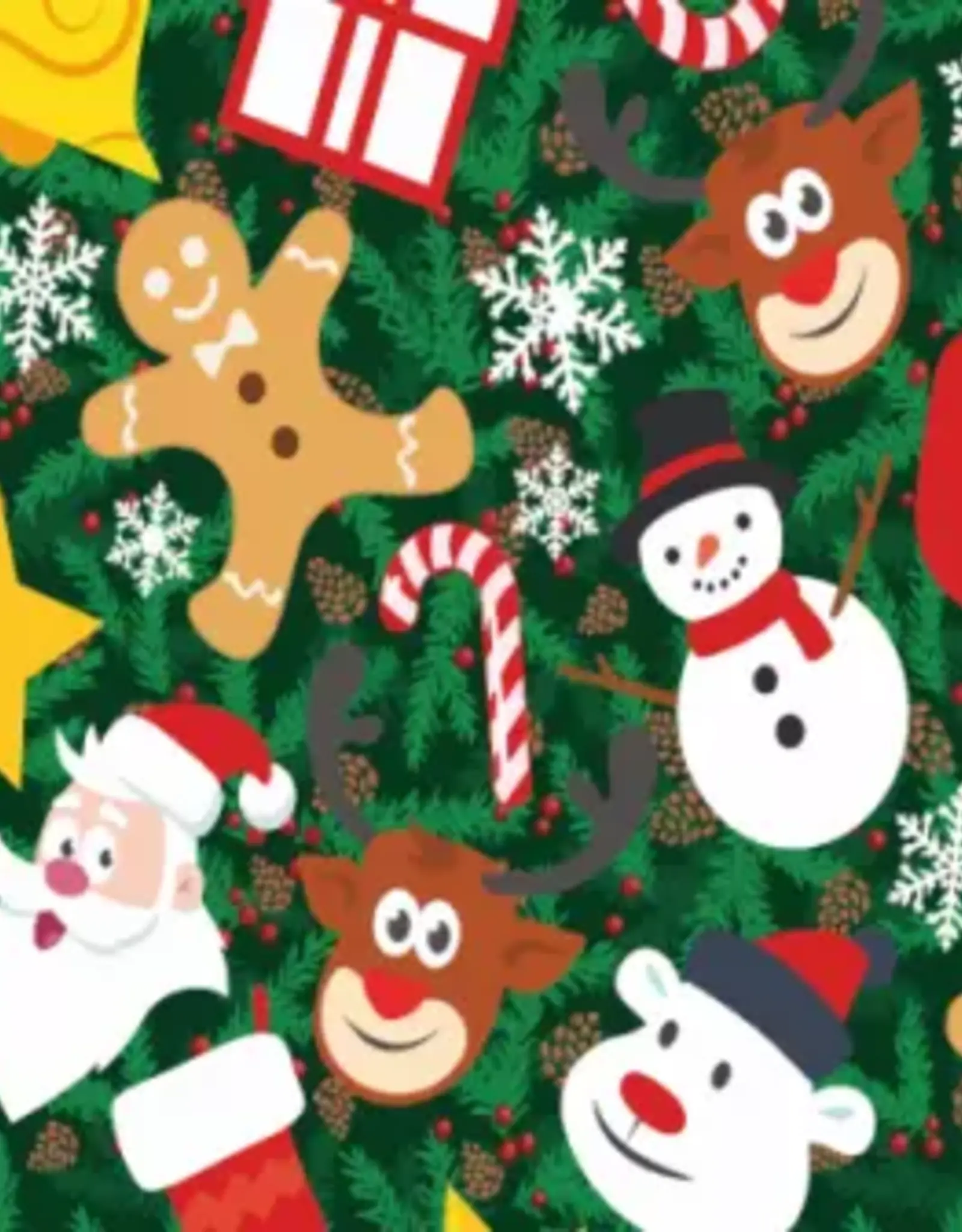 Easy Pattern bedrukte flex in kerstprint - Siser Joyful Christmas - op 30cm hoogte