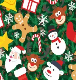 Siser Easy Pattern bedrukte flex in kerstprint - Siser Joyful Christmas - op 30cm hoogte