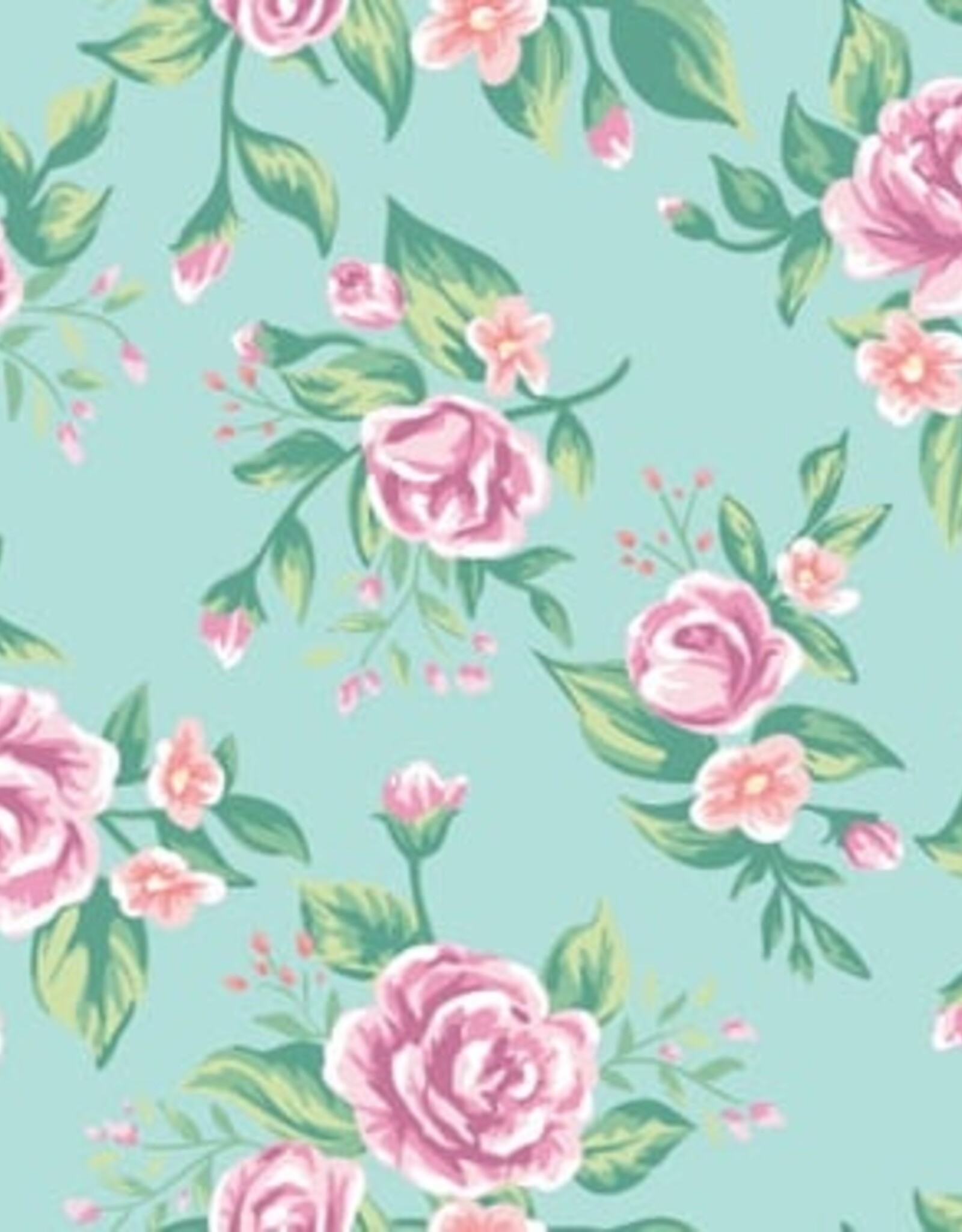 Siser Easy Pattern bedrukte flex in bloemetjesprint - Siser Vintage Rose - op 30cm hoogte