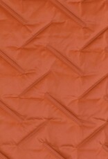 Stepper gestreept matelassé dubbelzijdig glanzend oranje roest Stepper gestreept matelassé dubbelzijdig glanzend oranje roest