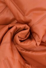 Stoffenschuur selectie Stepper gestreept matelassé dubbelzijdig glanzend oranje roest