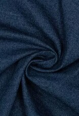 Raw denim (ongewassen jeans) recycled cotton dark blue