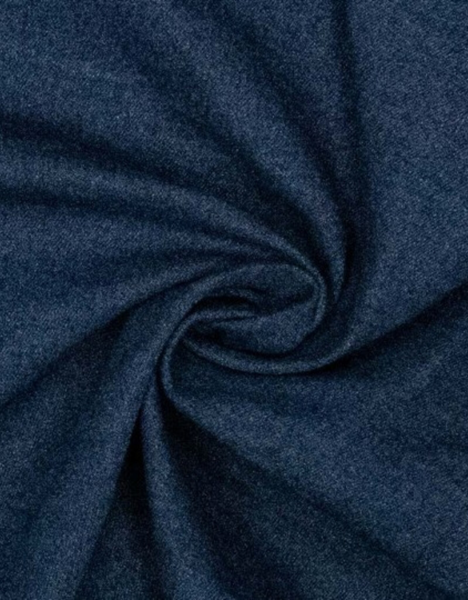 Raw denim (ongewassen jeans) recycled cotton dark blue