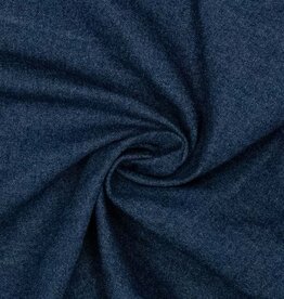 Raw denim (ongewassen jeans) recycled cotton dark blue