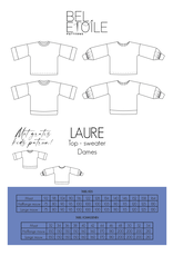 Laure sweater/top dames /tieners - Bel'Etoile